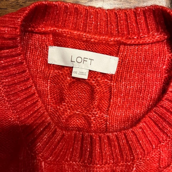 Loft XXL red sweater, never worn but tags removed - Picture 2 of 3
